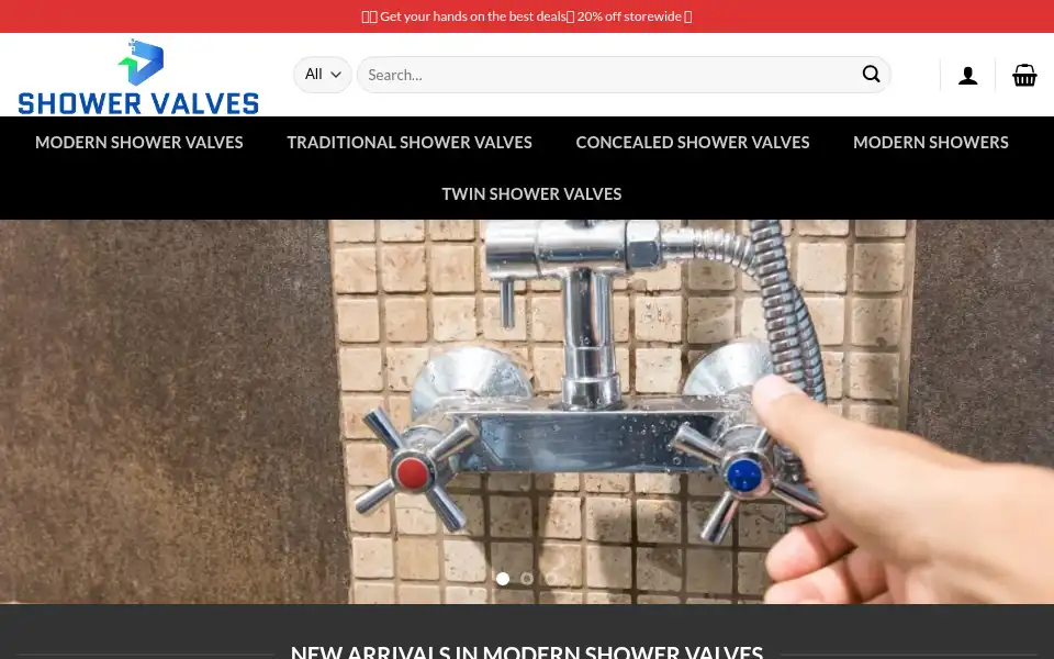 Screenshot of modernshowershop.com
