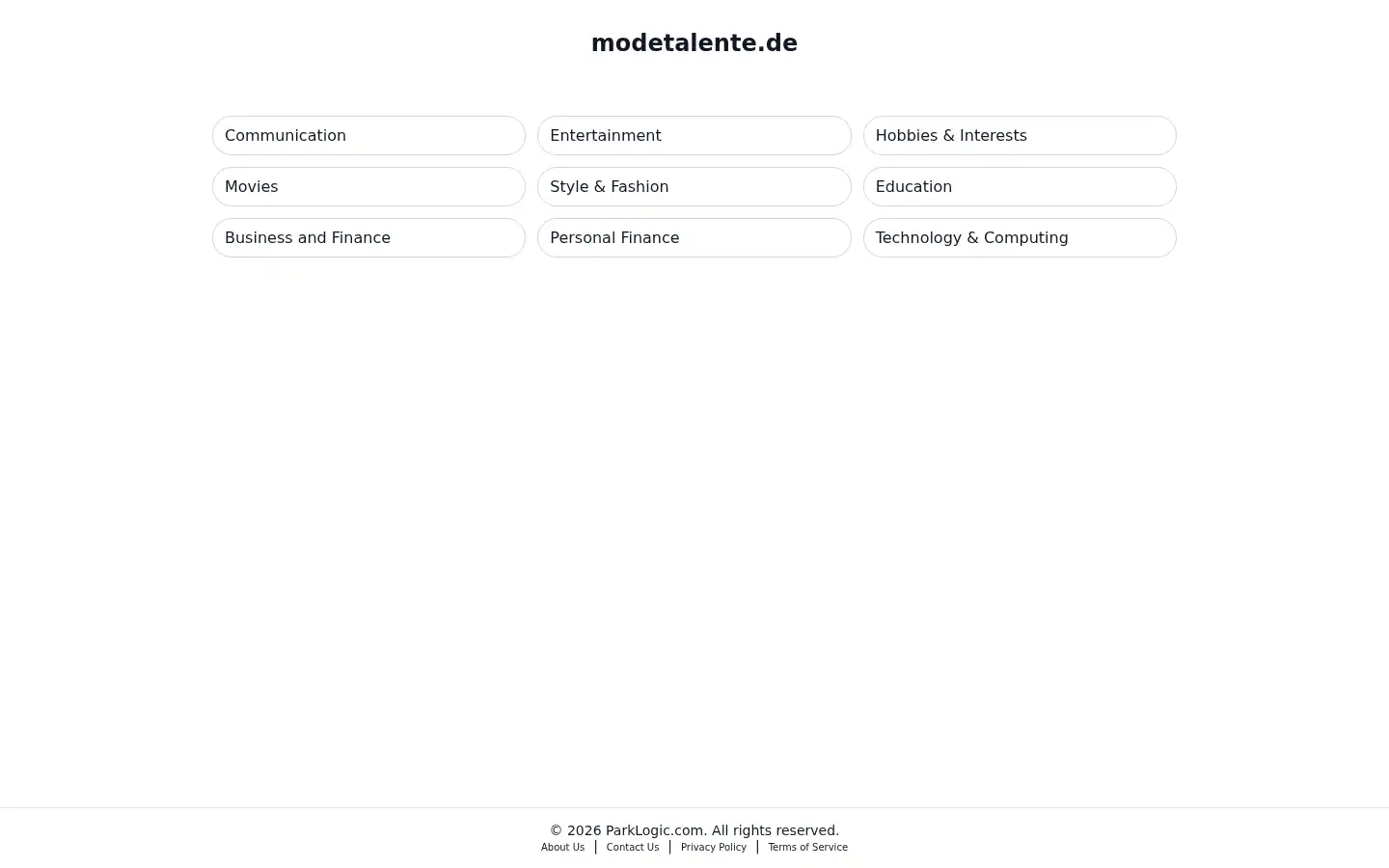Screenshot of modetalente.de