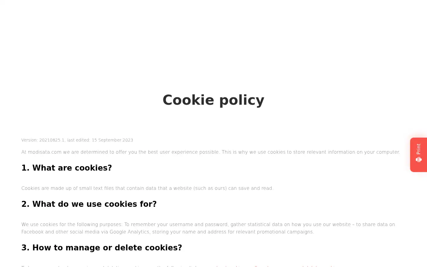 Screenshot of modisata.com