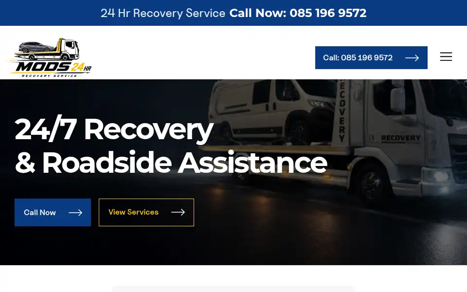 Screenshot of mods24hrrecovery.com