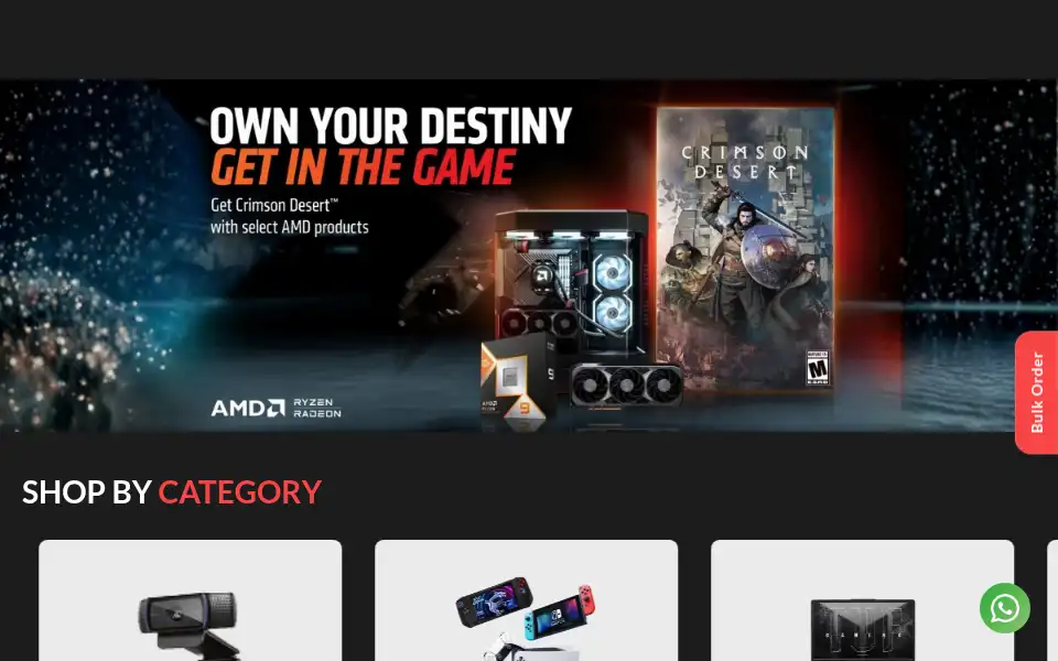 Screenshot of modxcomputers.com