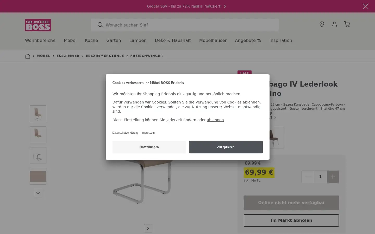 Screenshot of moebel-boss.de