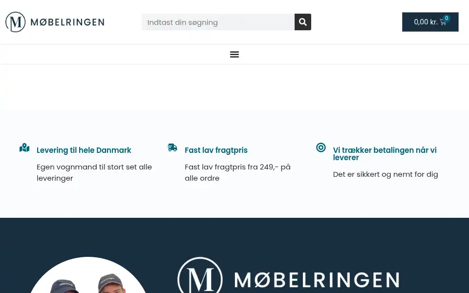 Screenshot of moebelringen.dk