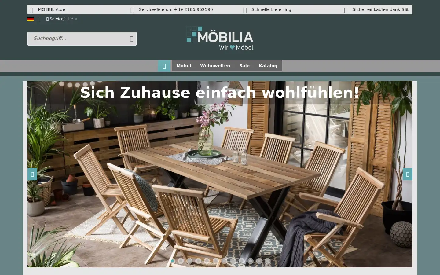 Screenshot of moebilia.de