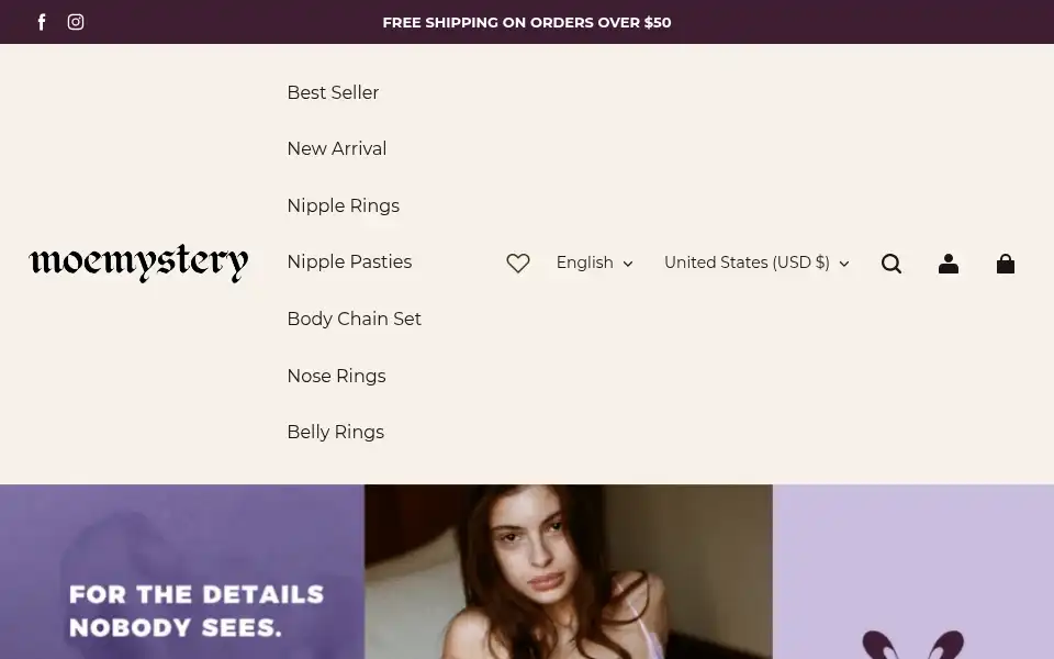 Screenshot of moemystery.com