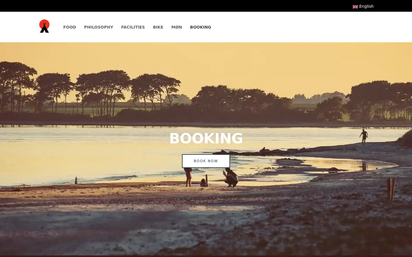 Screenshot of moencamping.dk