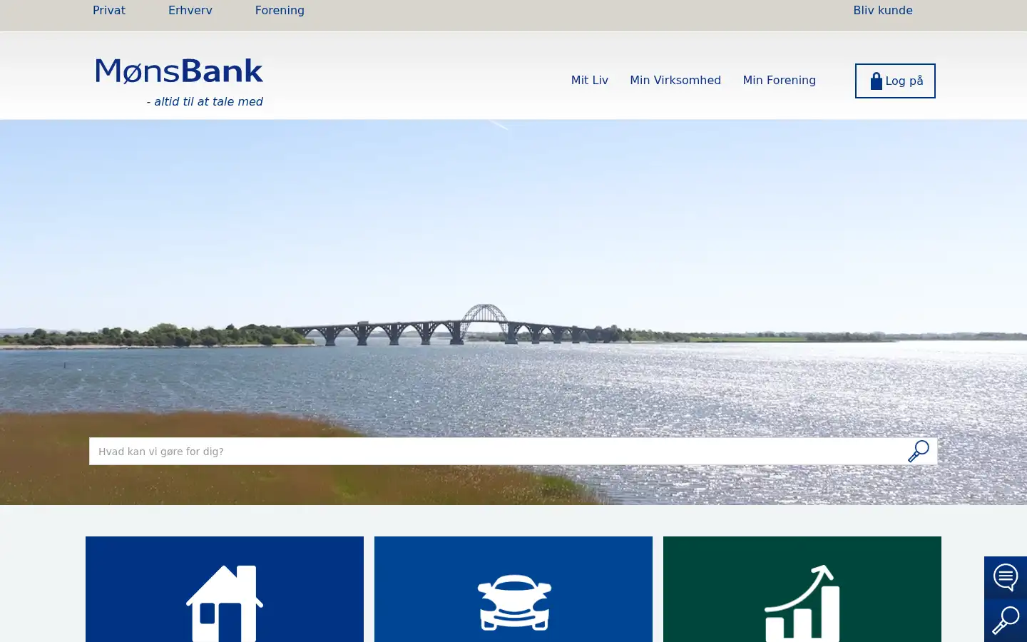 Screenshot of moensbank.dk