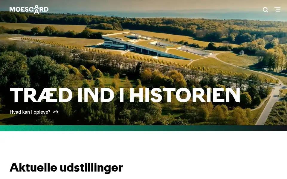 Screenshot of moesgaardmuseum.dk