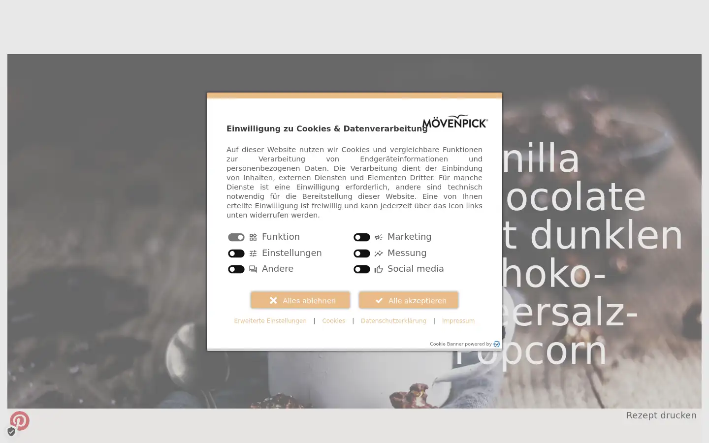 Screenshot of moevenpick-eis.de