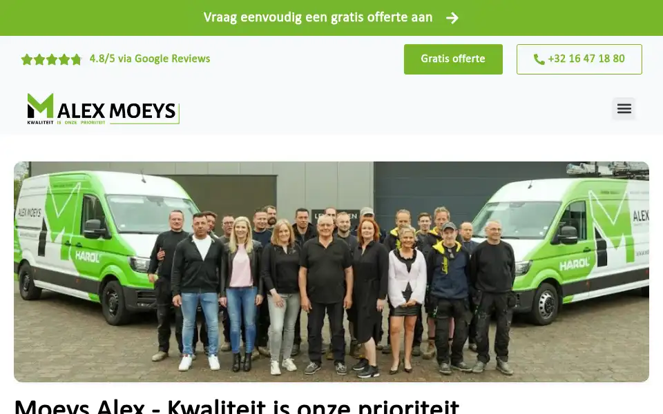 Screenshot of moeysalex.be