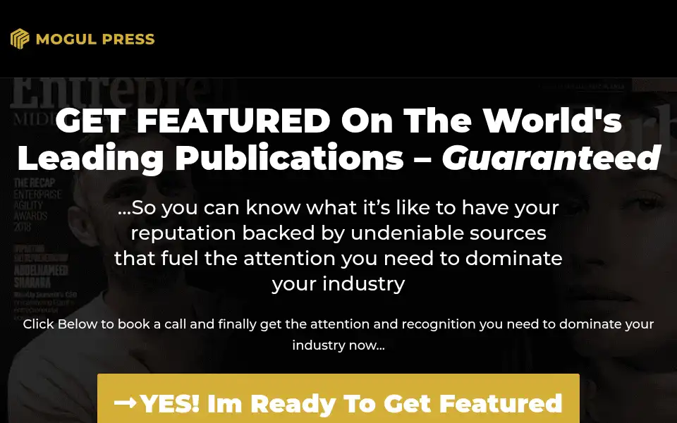Screenshot of mogulpress.com
