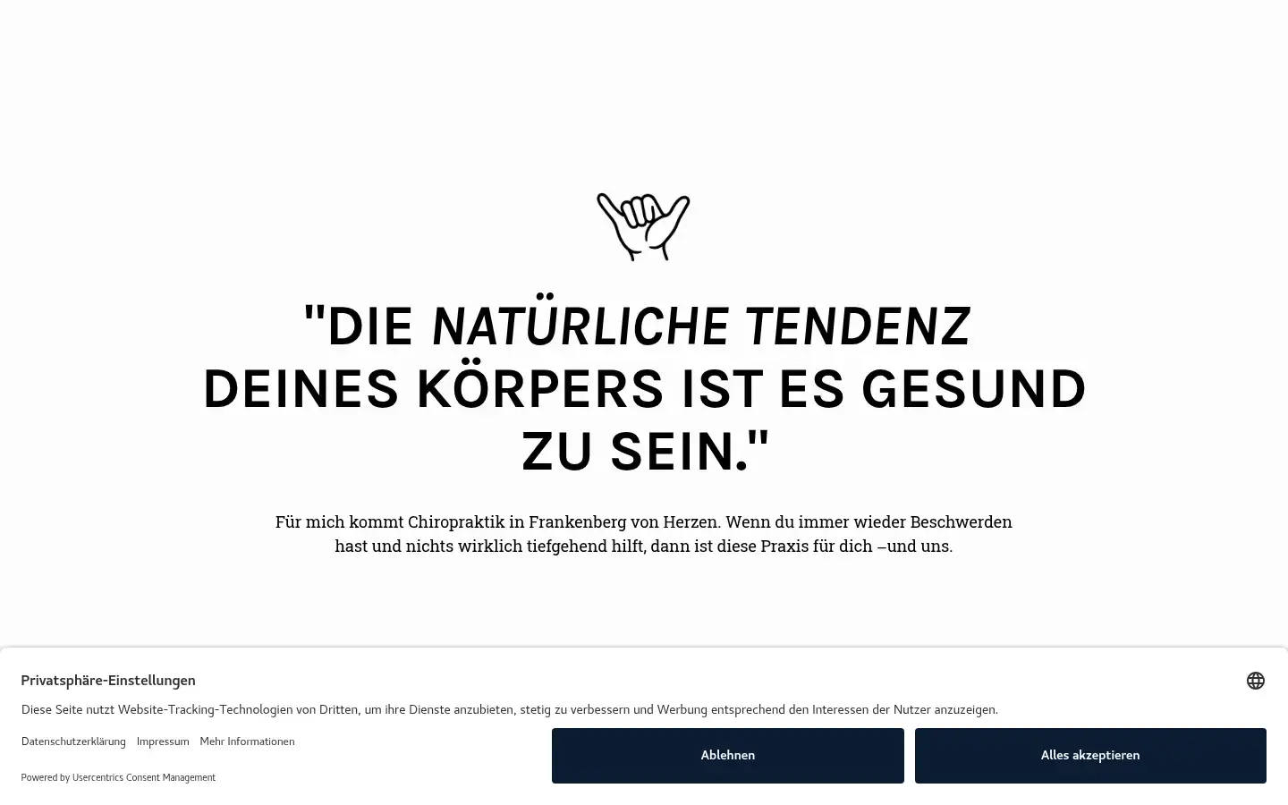 Screenshot of mohr-chiropraktik.de