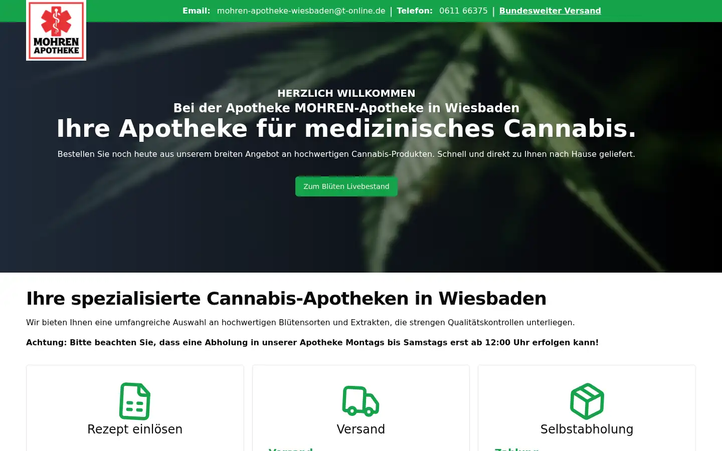 Screenshot of mohren-apo-wiesbaden.de