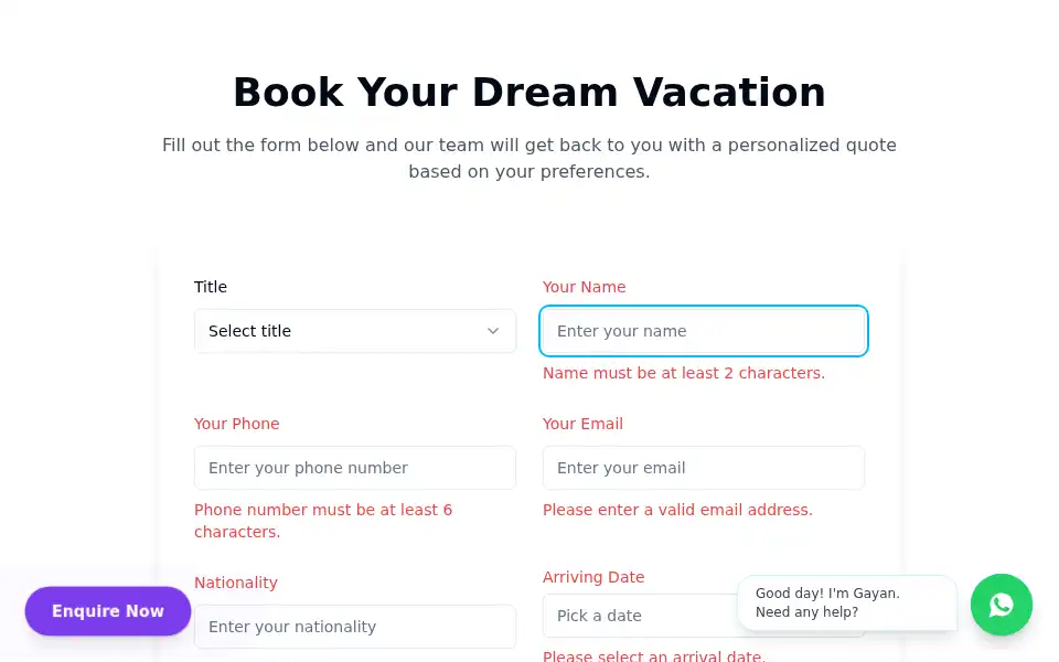 Screenshot of moiceylontours.com