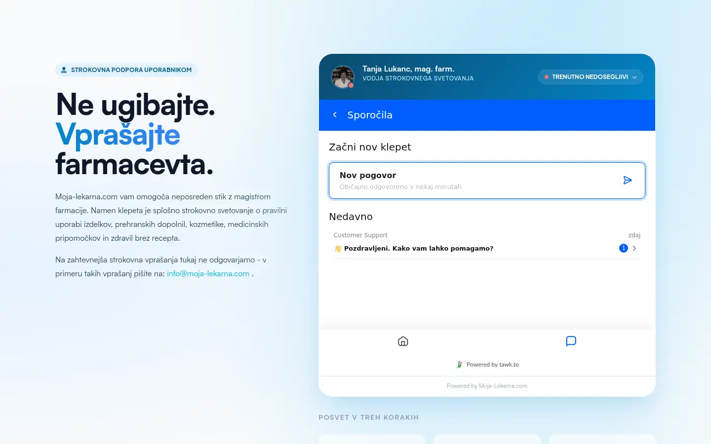 Screenshot of moja-lekarna.com