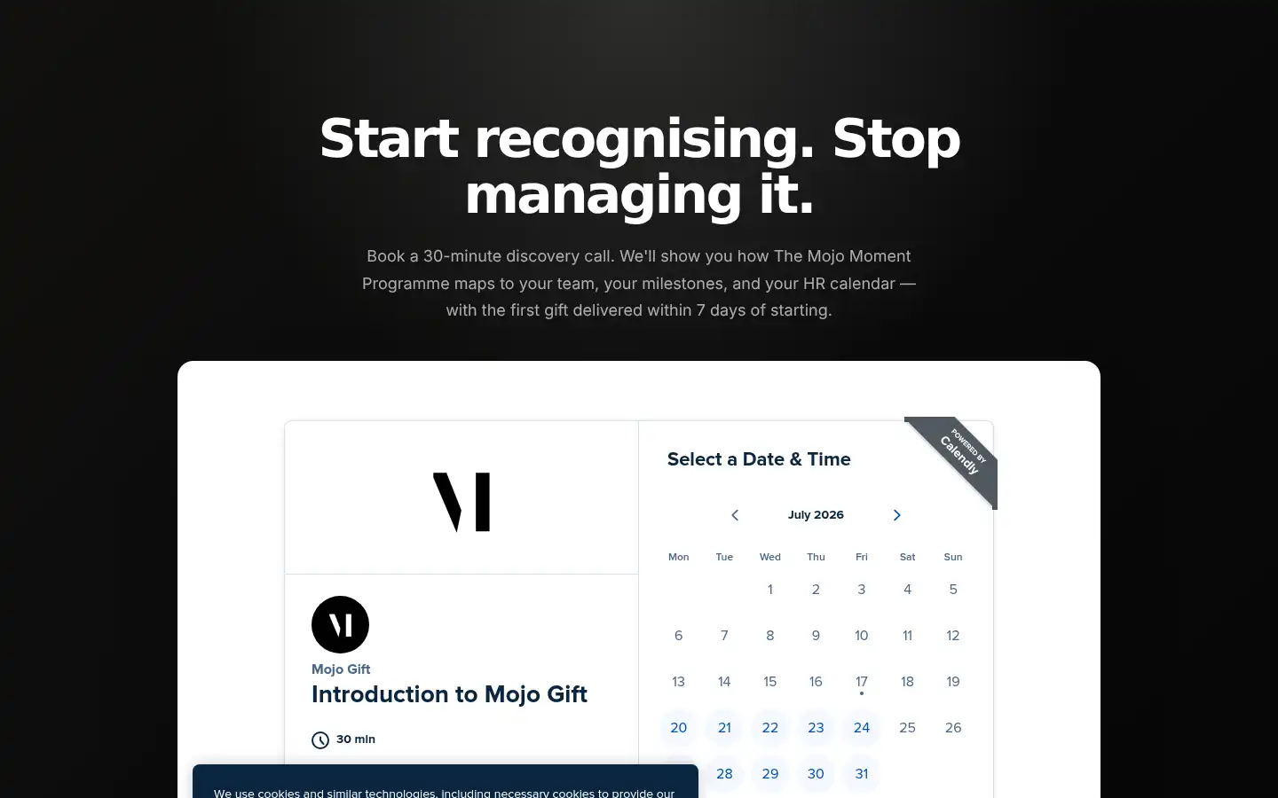 Screenshot of mojo-gift.com