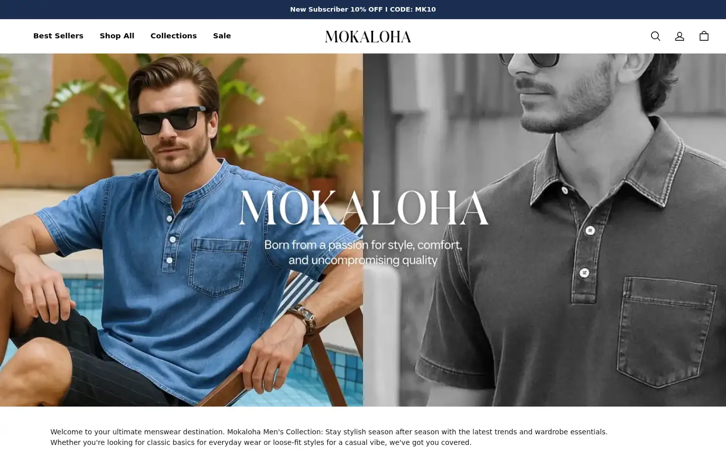 Screenshot of mokaloha.com