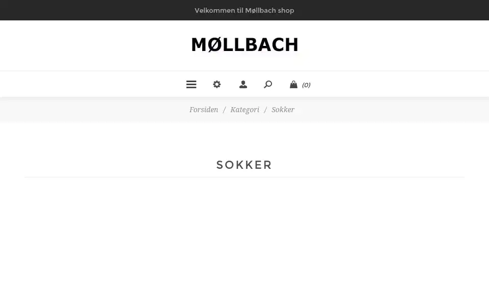Screenshot of mollbachshop.dk