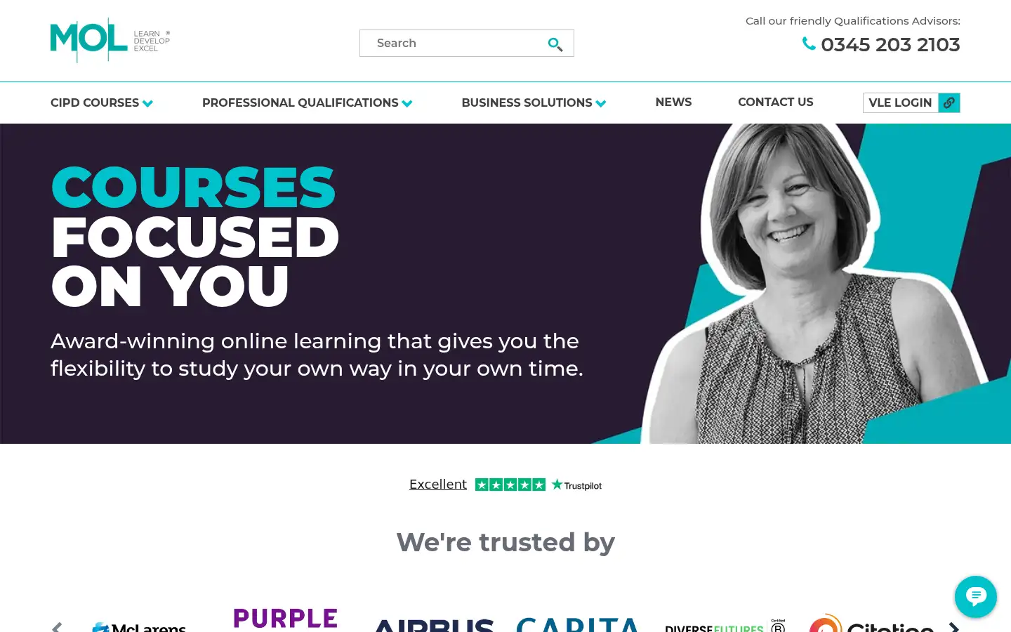 Screenshot of mollearn.com