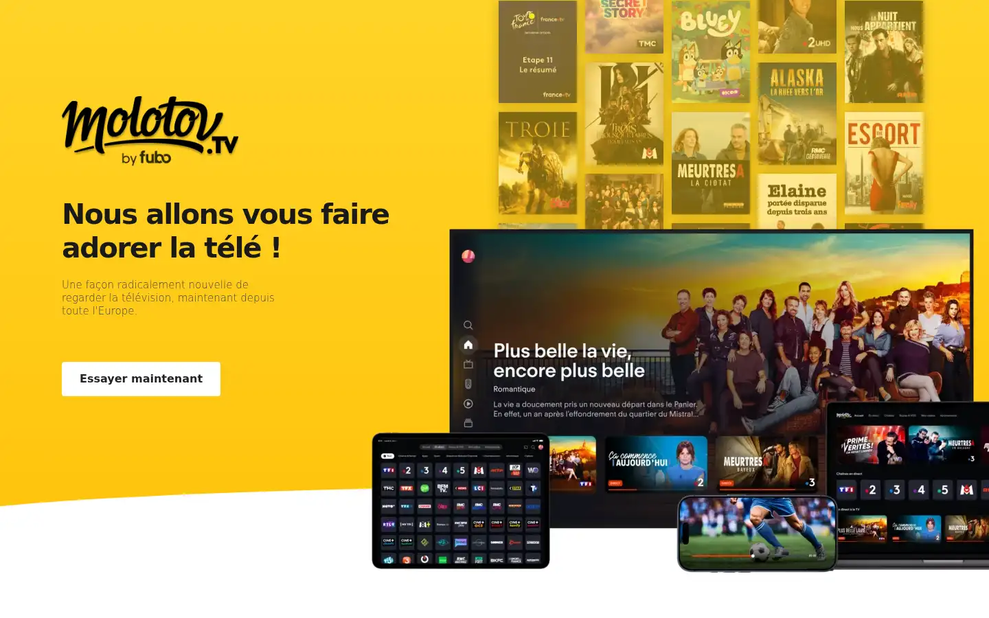 Screenshot of molotov.tv