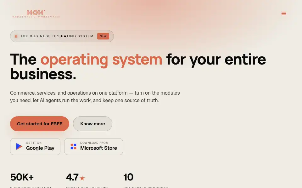 Screenshot of momitnow.com