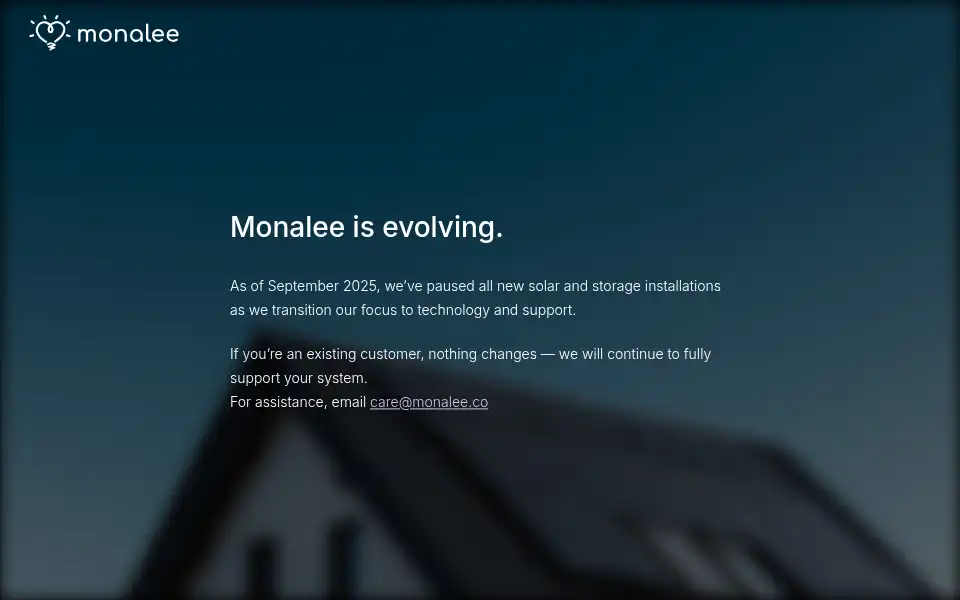 Screenshot of monalee.co