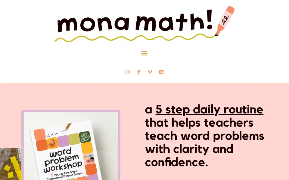 Screenshot of monamath.com