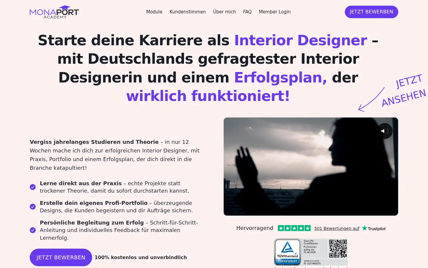 Screenshot of monaport-academy.de