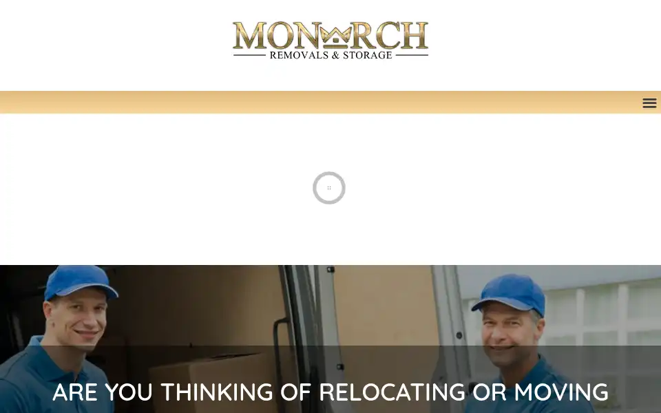 Screenshot of monarch-removals.co.uk