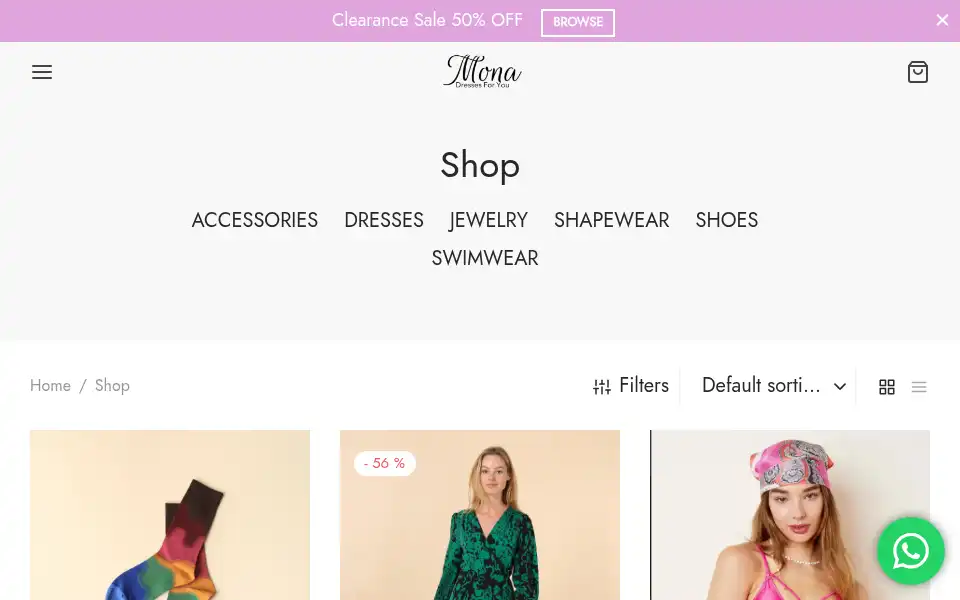 Screenshot of monastore.dk