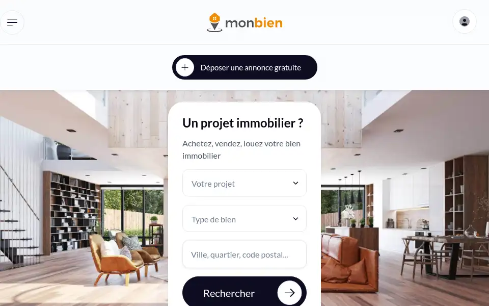 Screenshot of monbien.fr