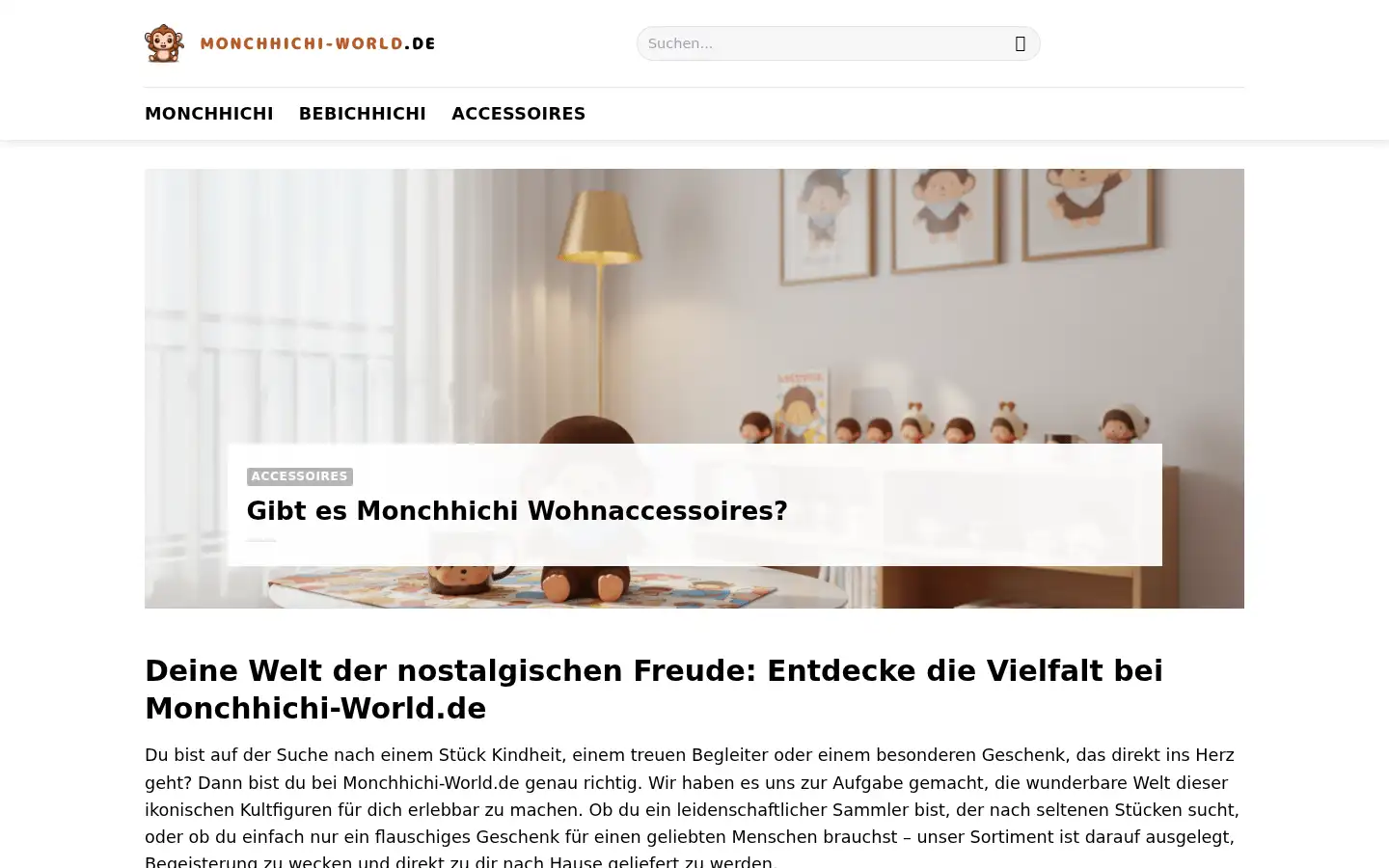 Screenshot of monchhichi-world.de