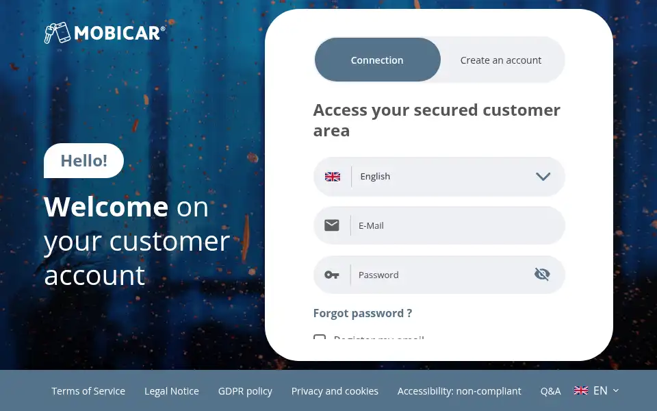 Screenshot of moncontratgarantie.com