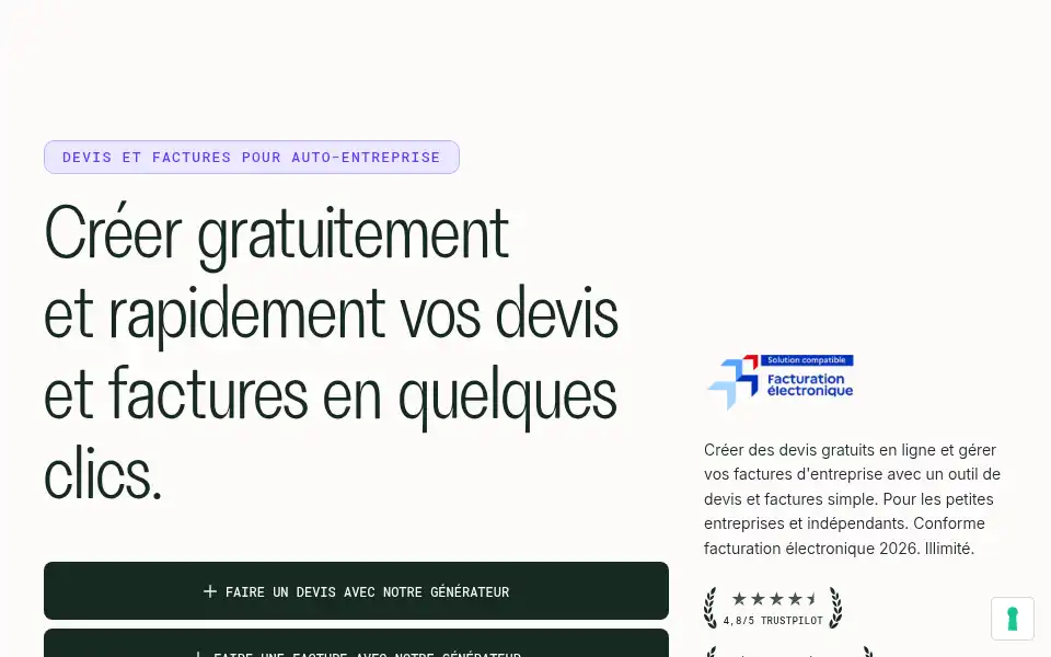 Screenshot of mondevisfacile.fr
