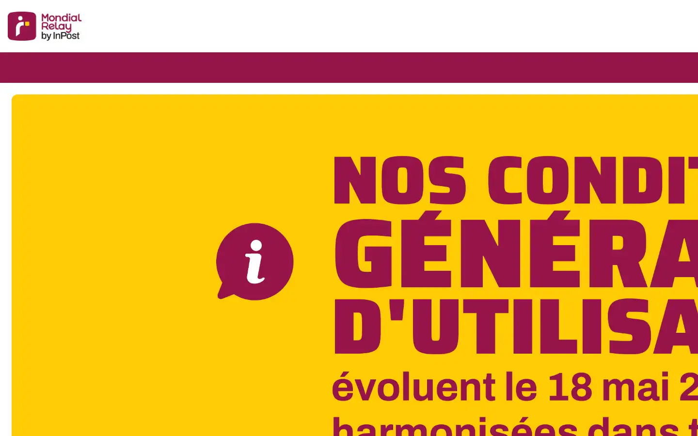 Screenshot of mondialrelay.be