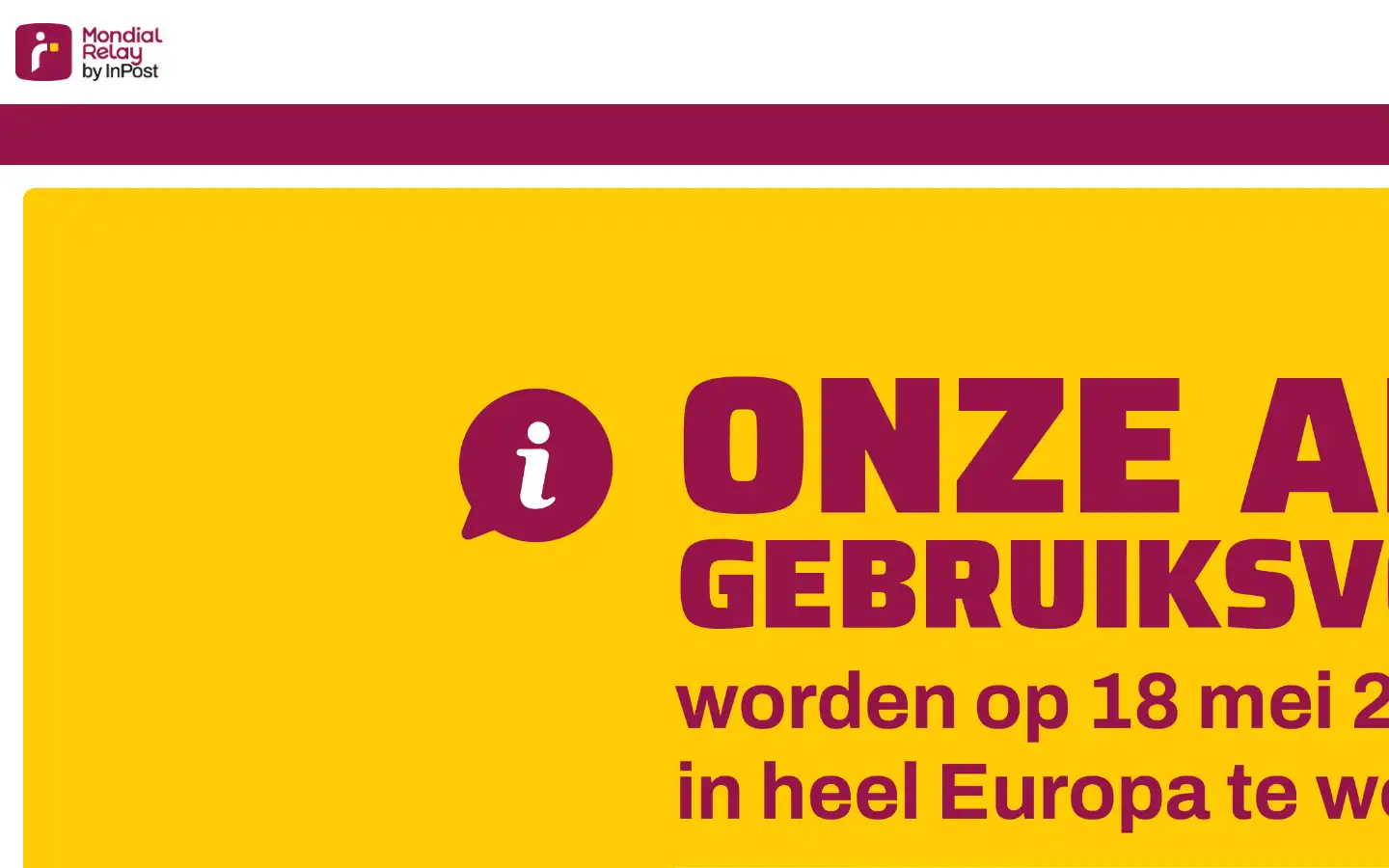 Screenshot of mondialrelay.nl