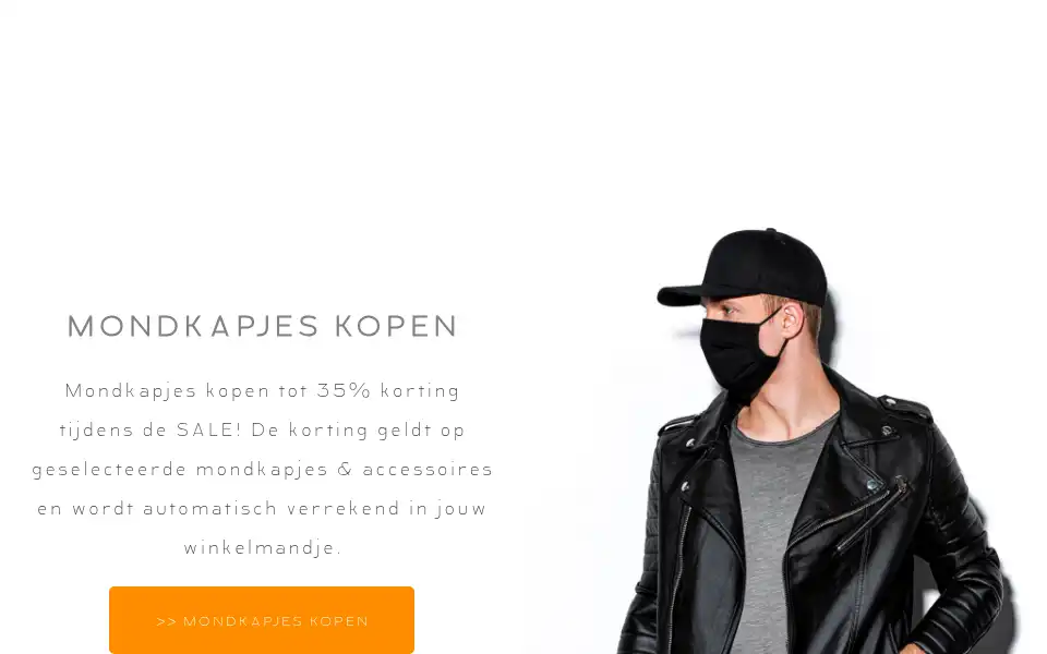 Screenshot of mondkapjeswinkel.nl