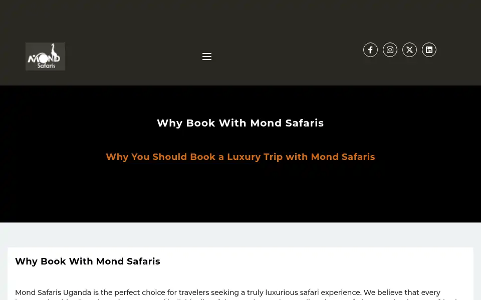 Screenshot of mondsafaris.com