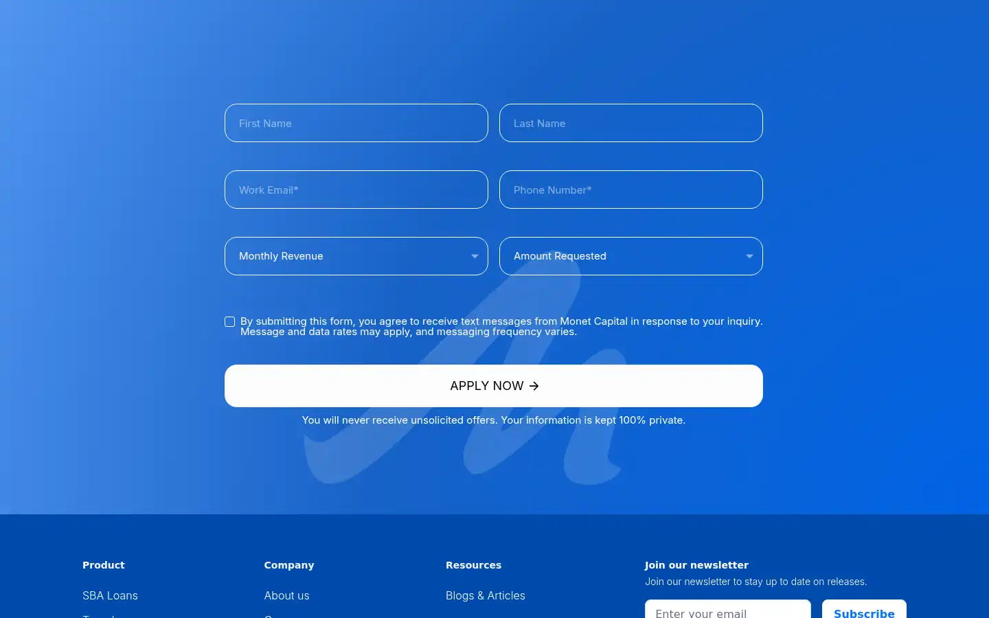 Screenshot of monetcap.com