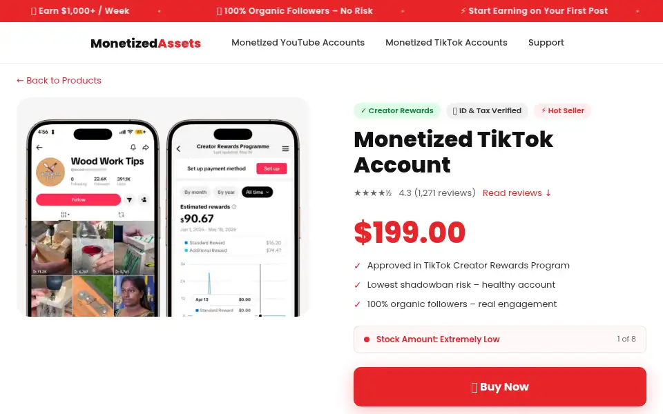 Screenshot of monetizedassets.com