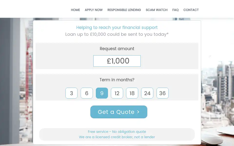 Screenshot of moneydistrict.co.uk