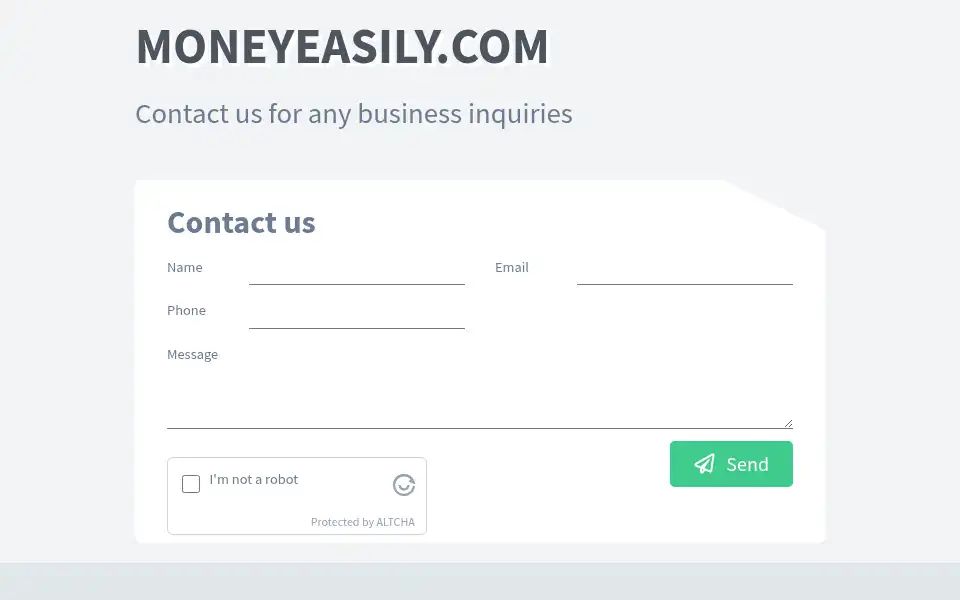 Screenshot of moneyeasily.com
