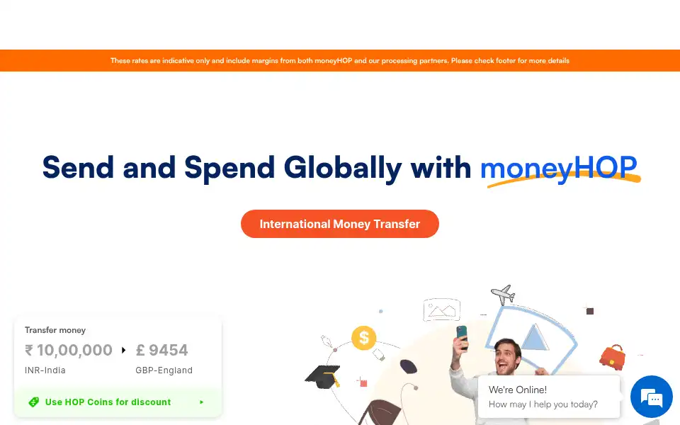 Screenshot of moneyhop.co