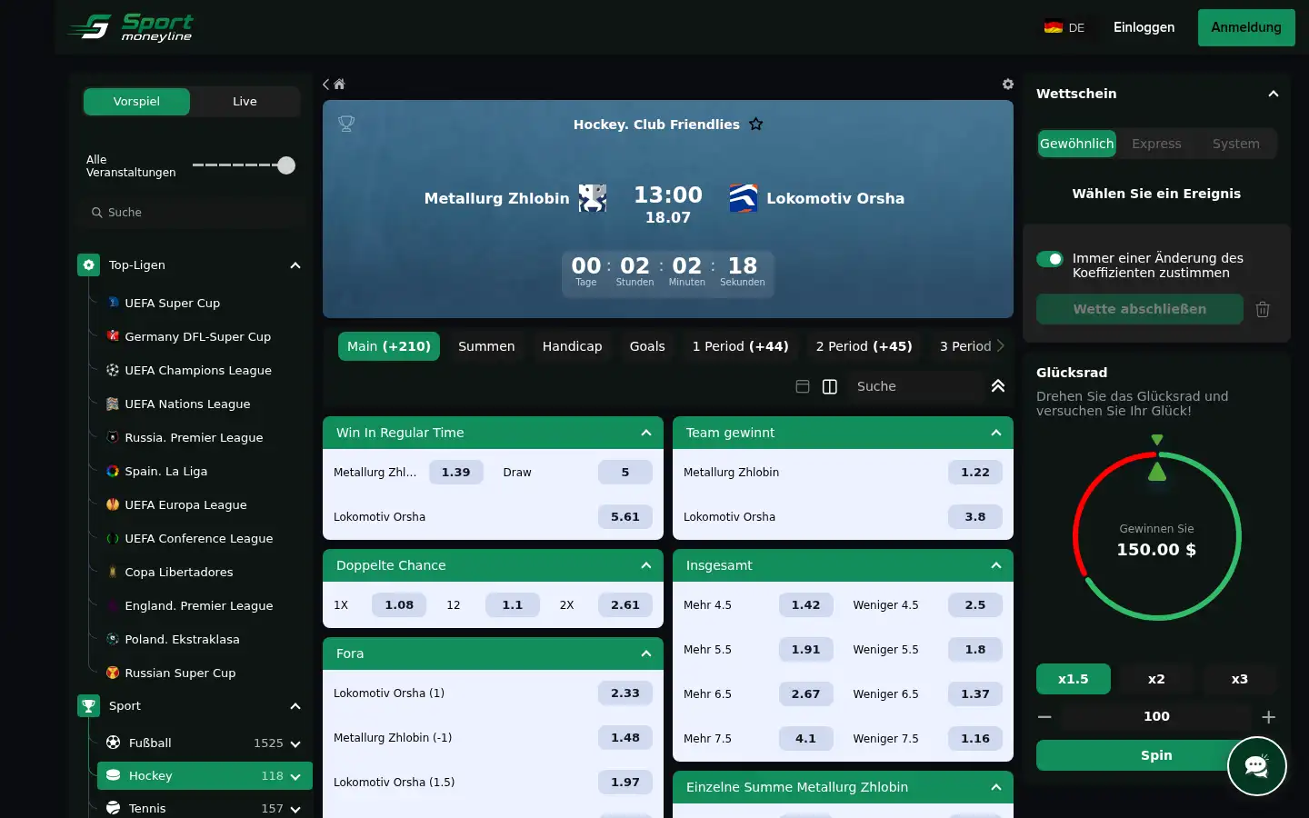 Screenshot of moneyline.group