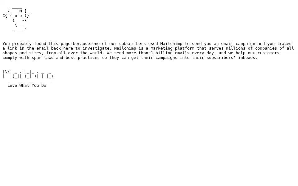 Screenshot of moneymatchmakerco.us3.list-manage.com