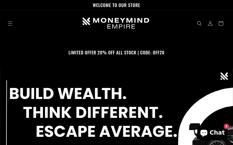Screenshot of moneymindempire.com
