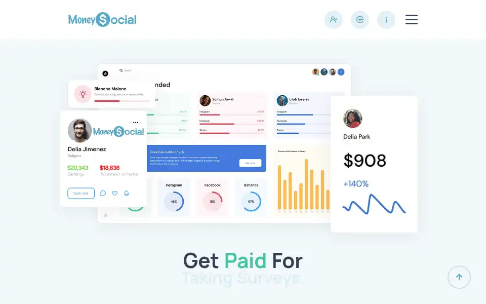 Screenshot of moneysocial.falsebzq.top