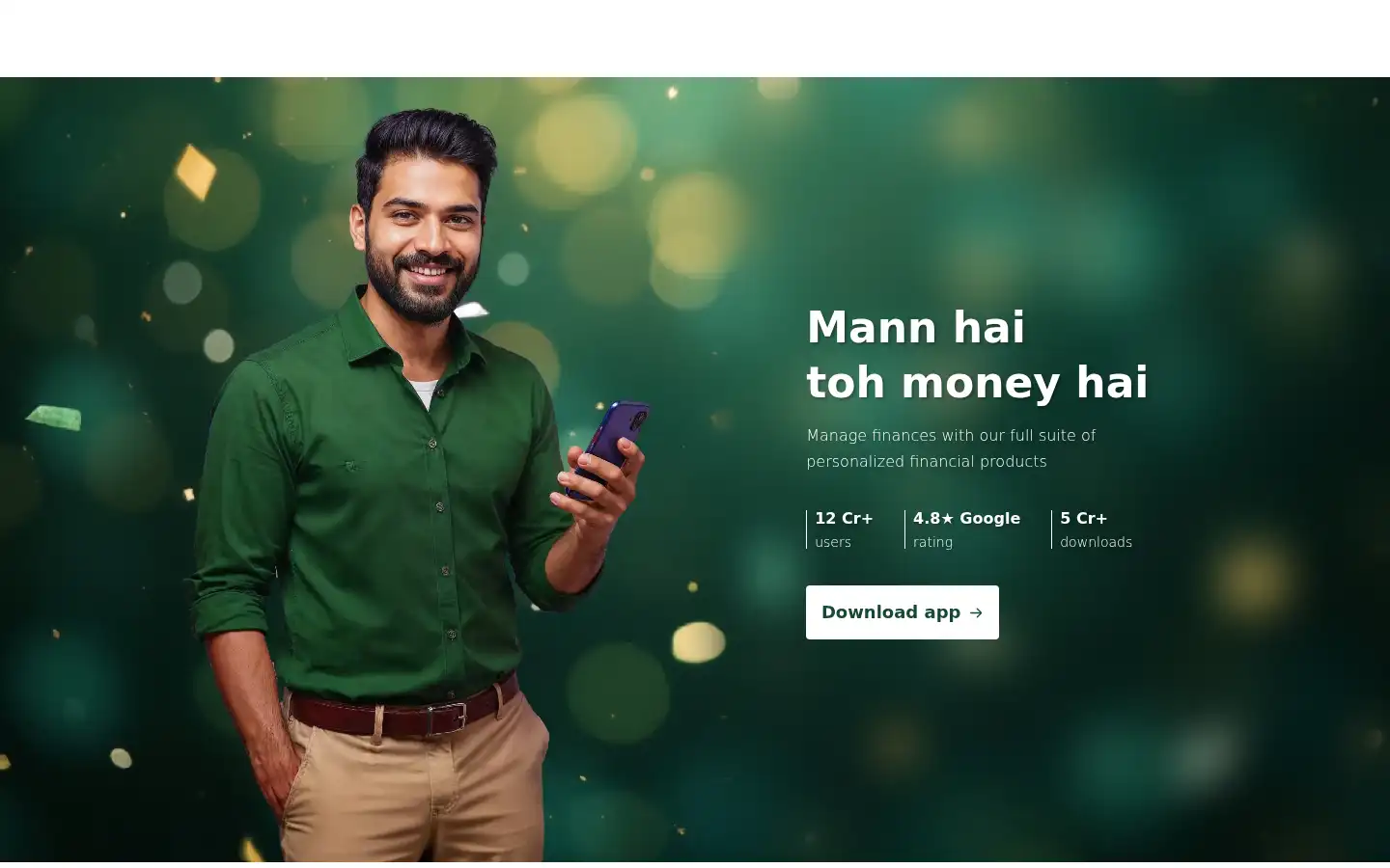 Screenshot of moneyview.in