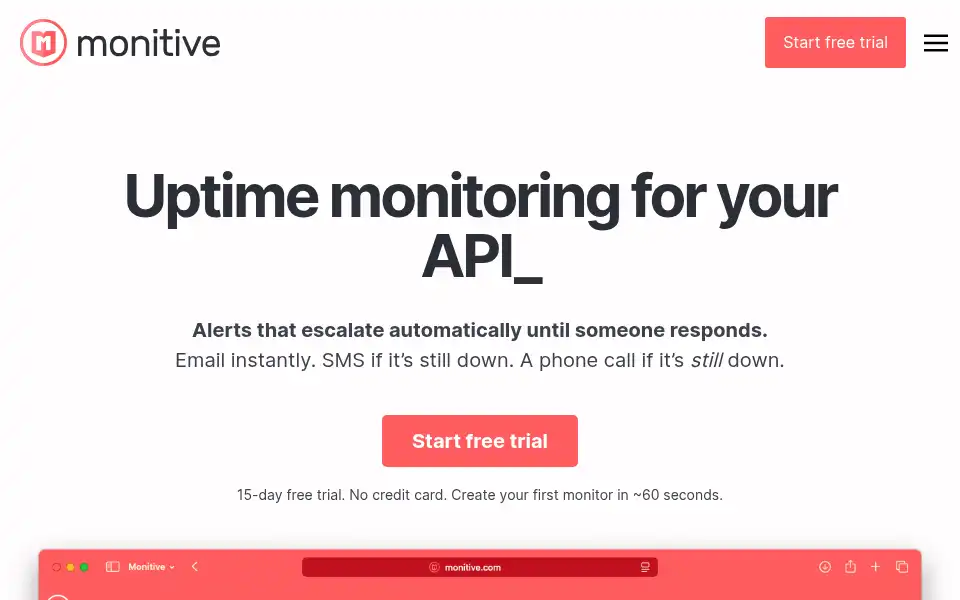 Screenshot of monitive.com