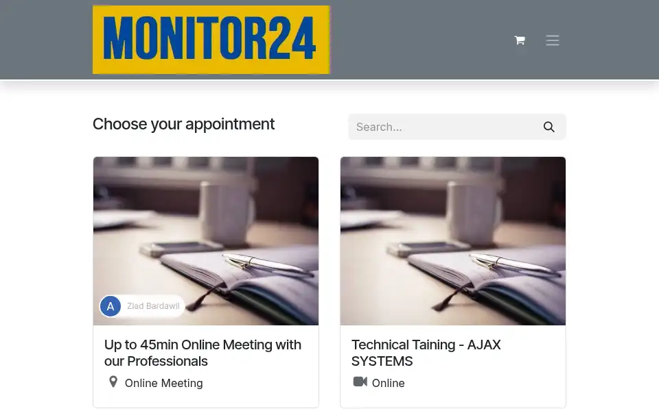 Screenshot of monitor24-ng.com